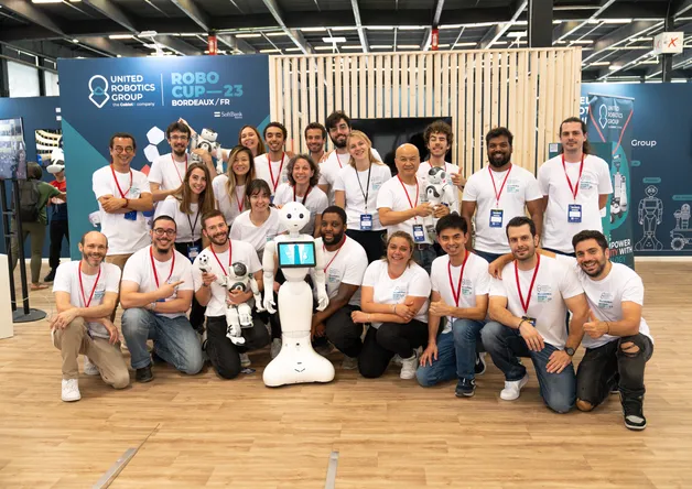 United Robotics Group sponsors in RoboCup 2023, participates in NAIA.R conference on AI's role in robotics, hosted in Bordeaux. 