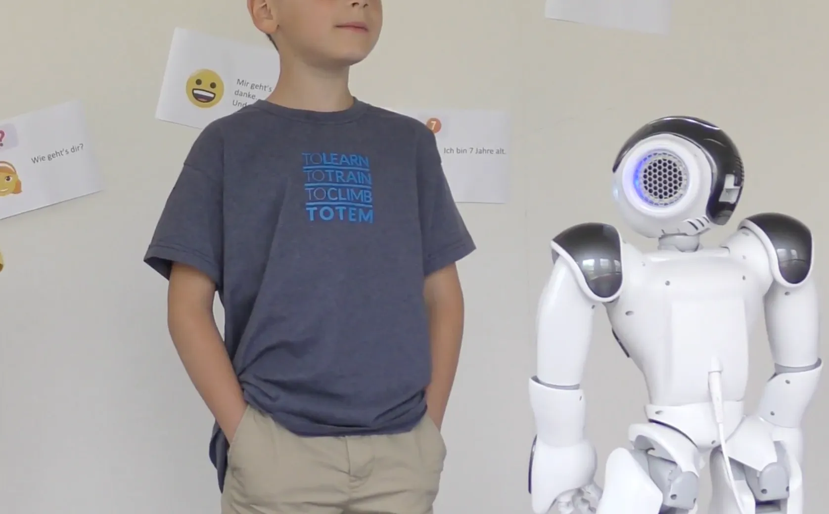 Our robots for language learning: Speak freely